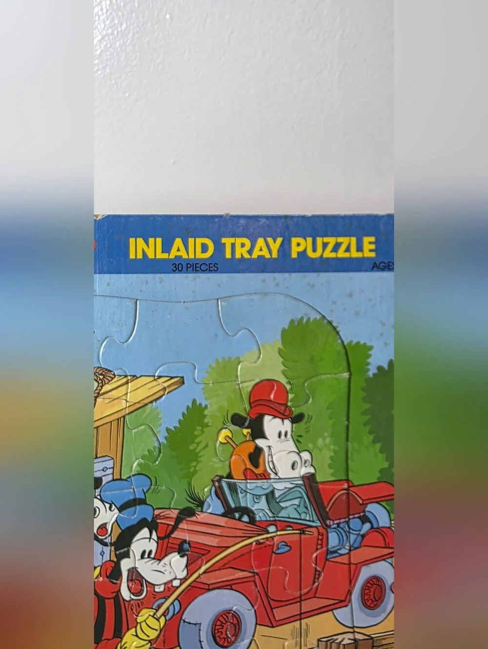 💙Vintage Mickey Mouse And Friends Tray Puzzle